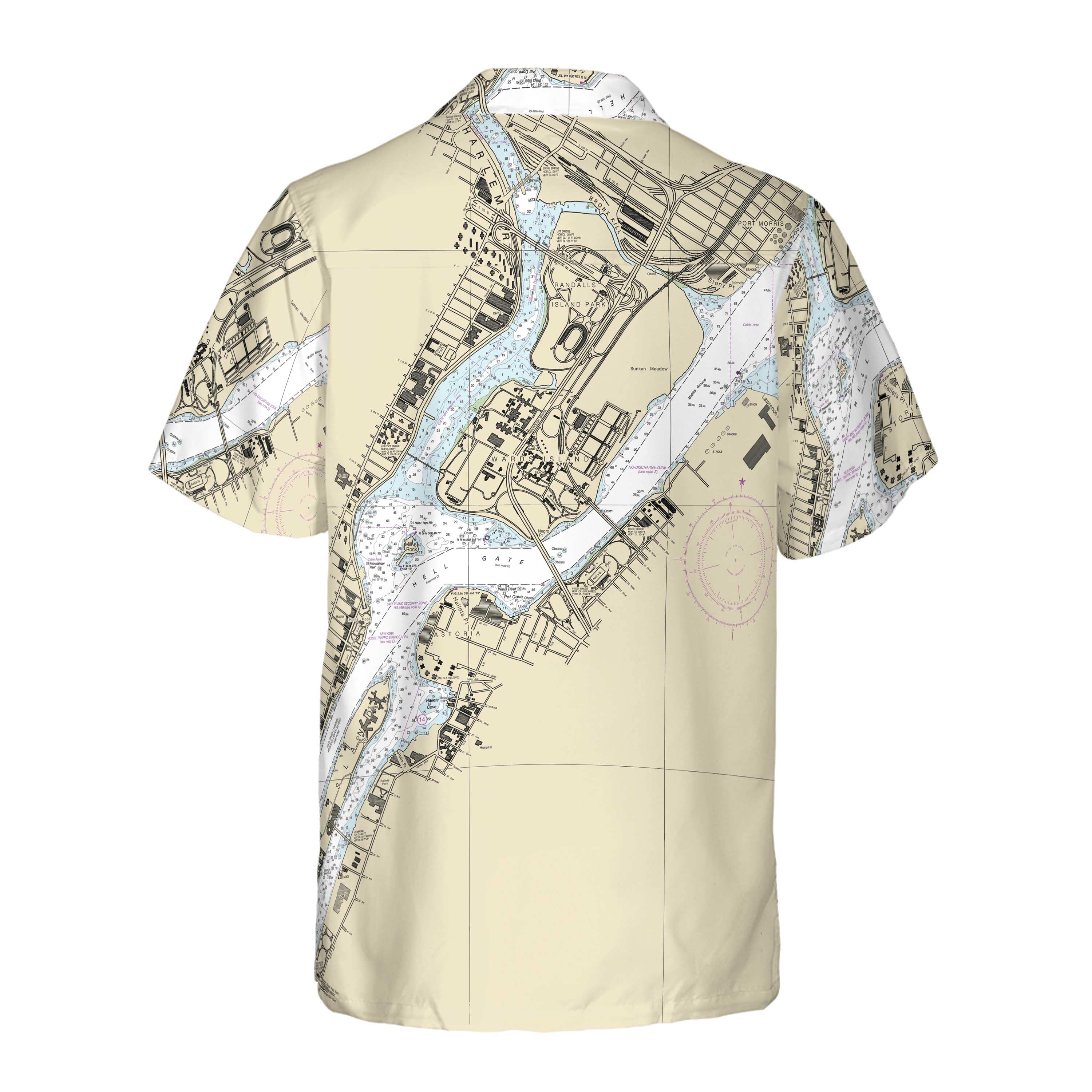 The Hell Gate NYC Coconut Button Camp Shirt