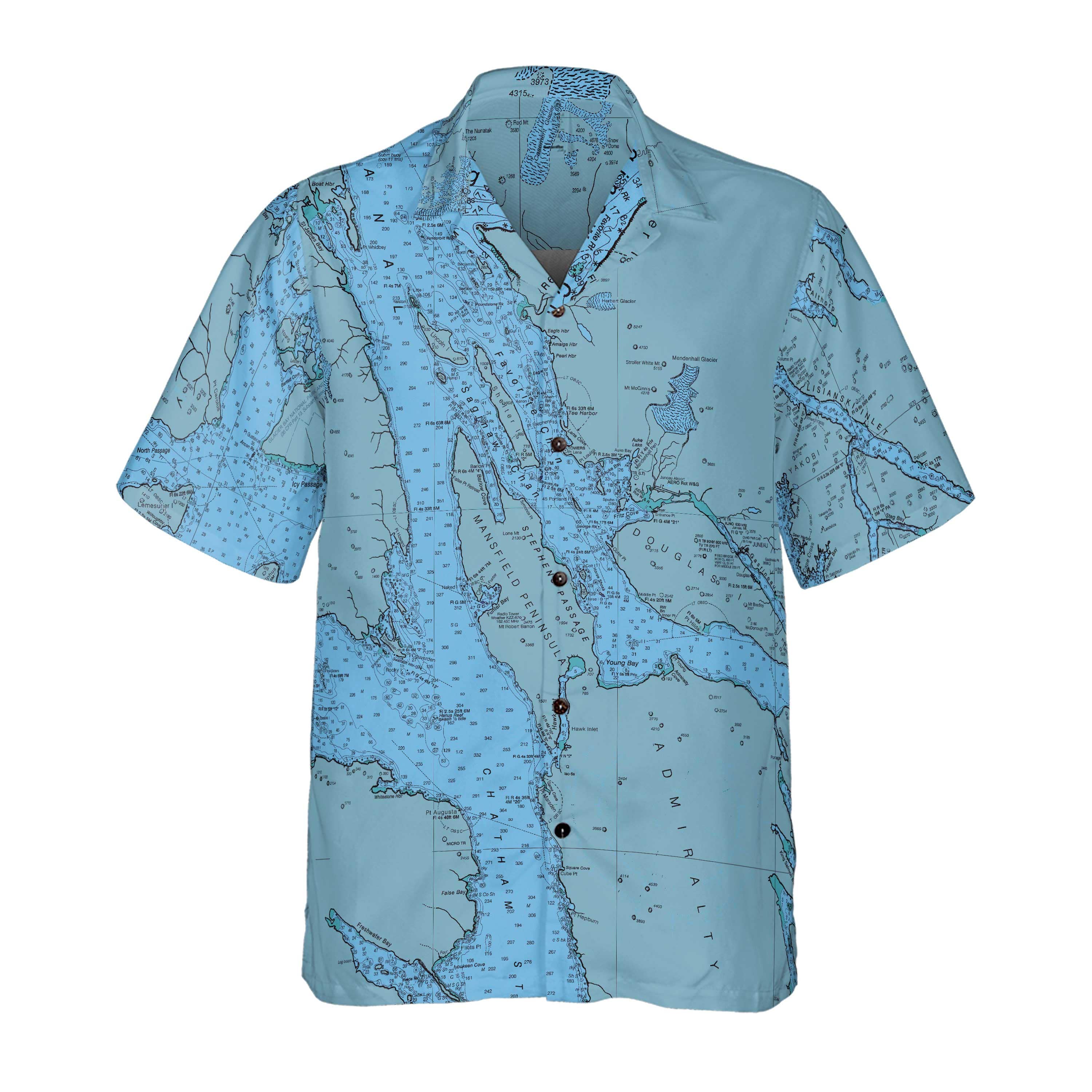 The Seafoam Green Juneau Mariner Coconut Button Camp Shirt