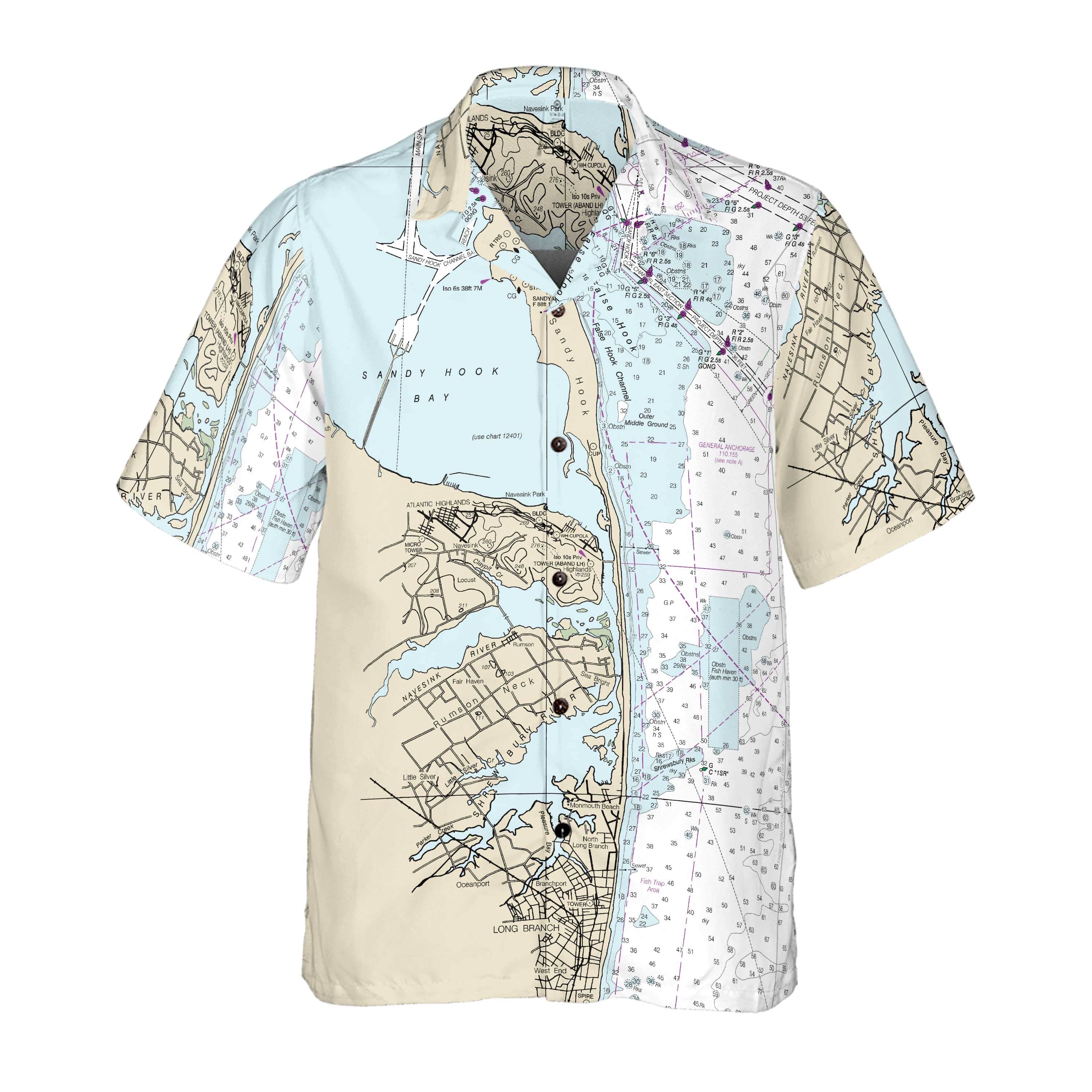 The Sandy Hook Bay Coconut Button Camp Shirt