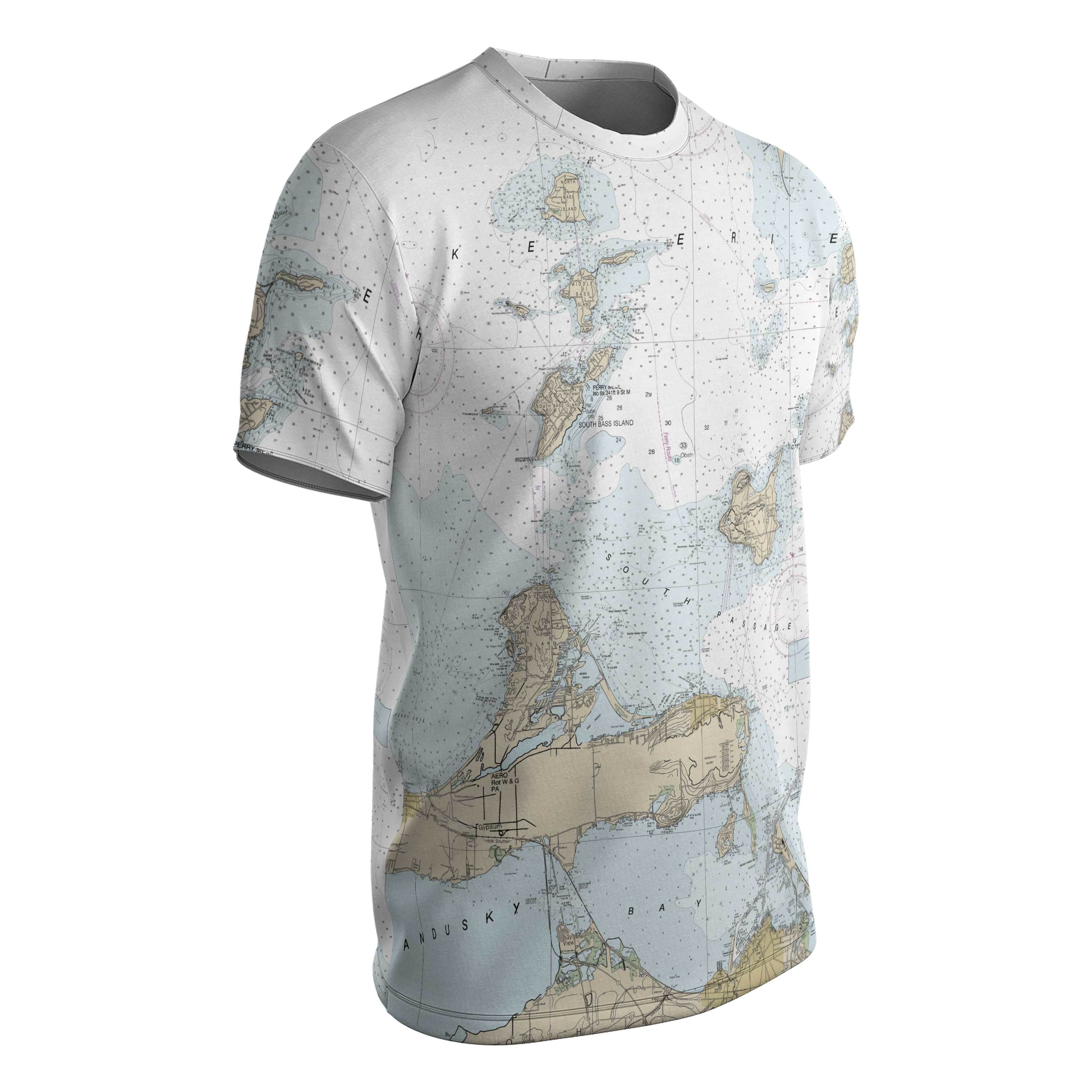 The Sandusky and Lake Erie Islands Crewneck Tee Shirt