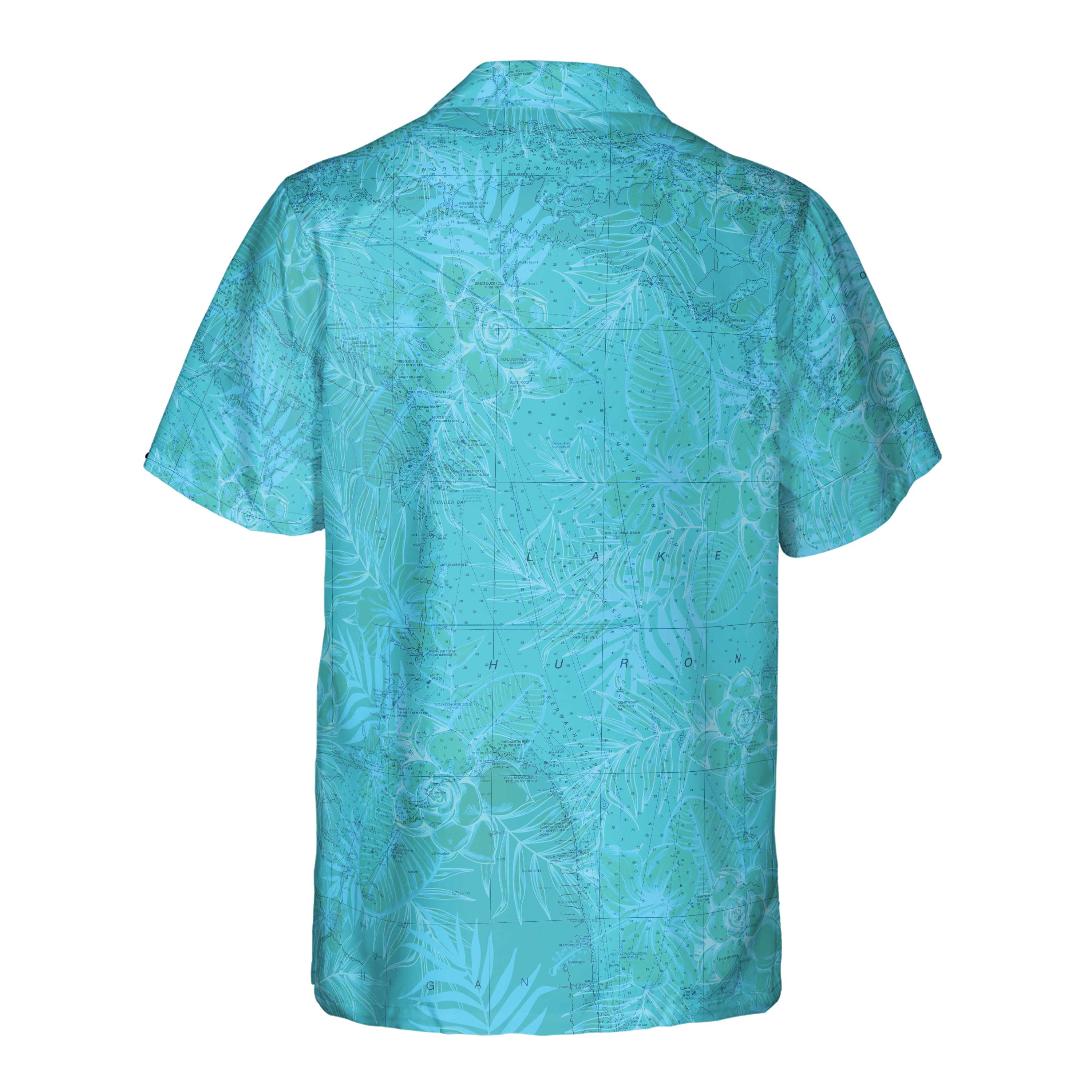 The Lake Huron and Georgian Bay Turquoise Pocket Shirt