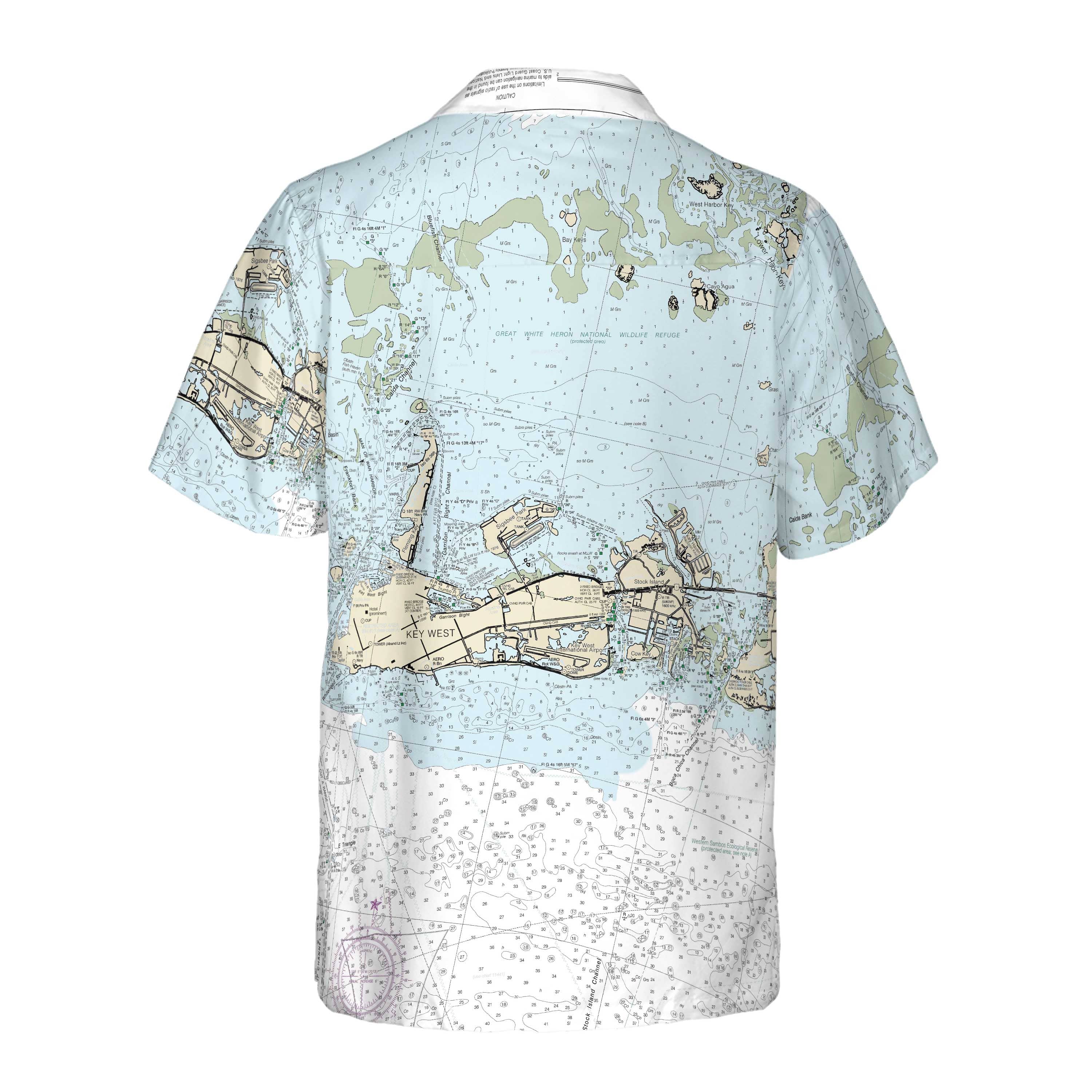 The Key West Navigator Coconut Button Camp Shirt