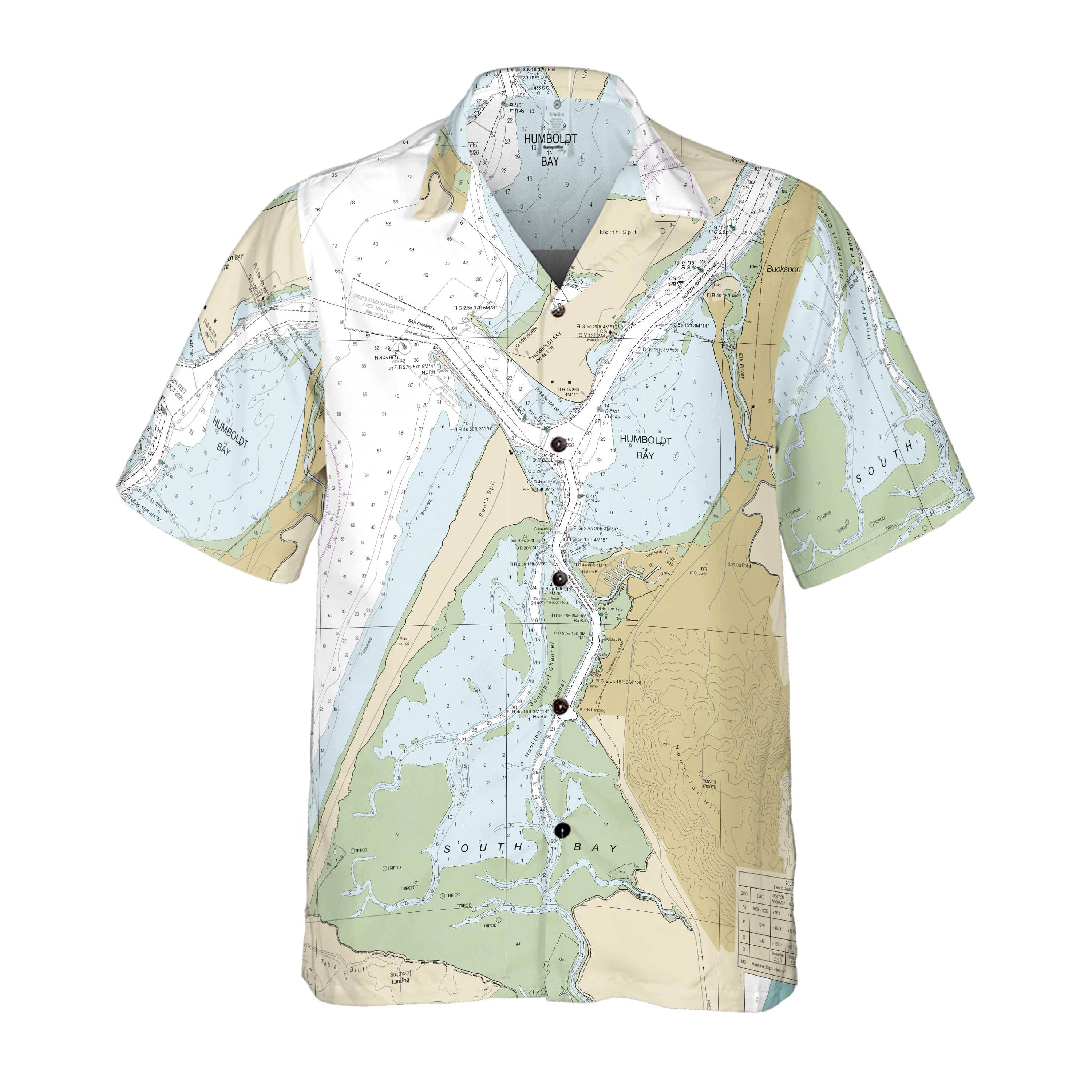 The Humboldt Bay Coconut Button Camp Shirt