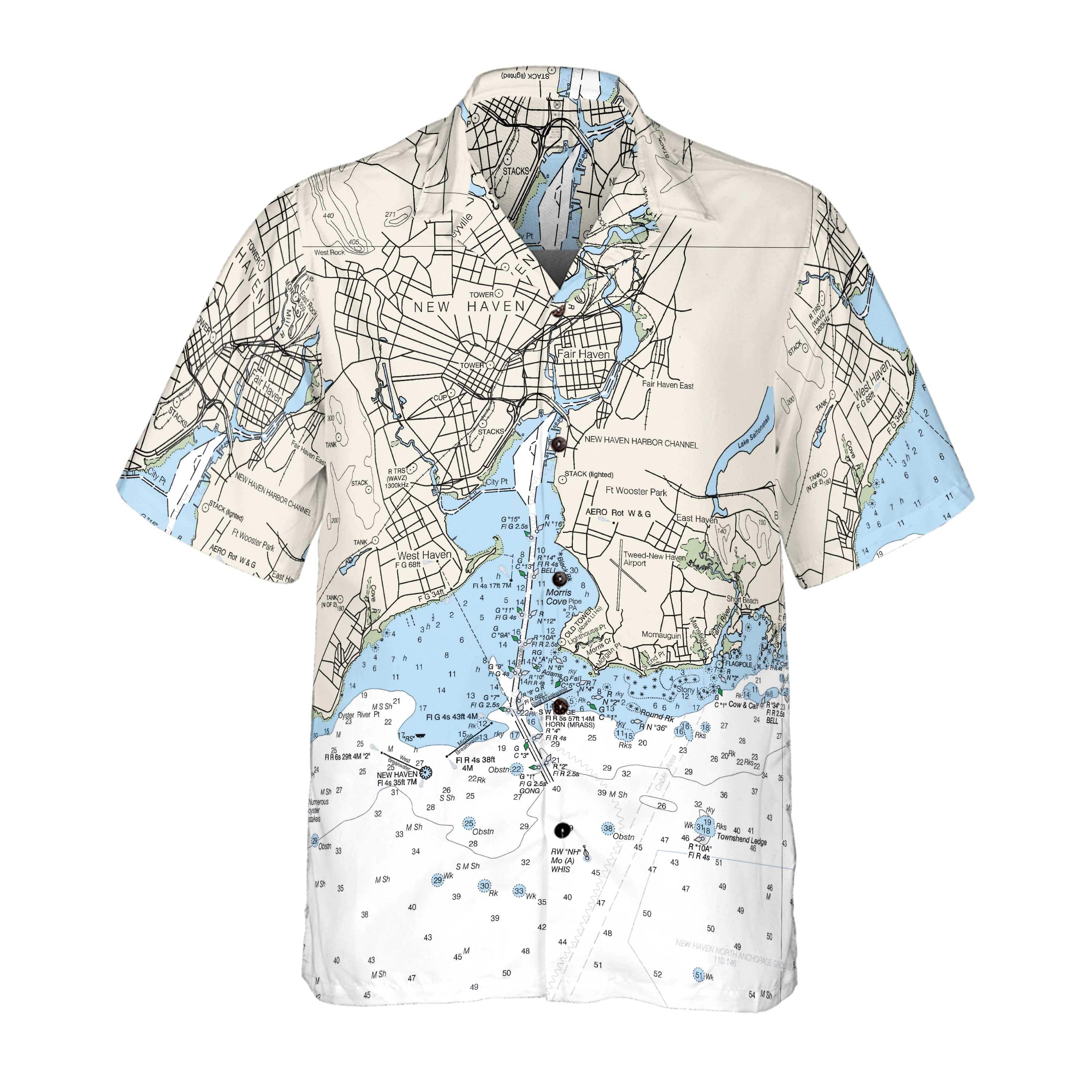 The New Haven Cruiser Coconut Button Camp Shirt