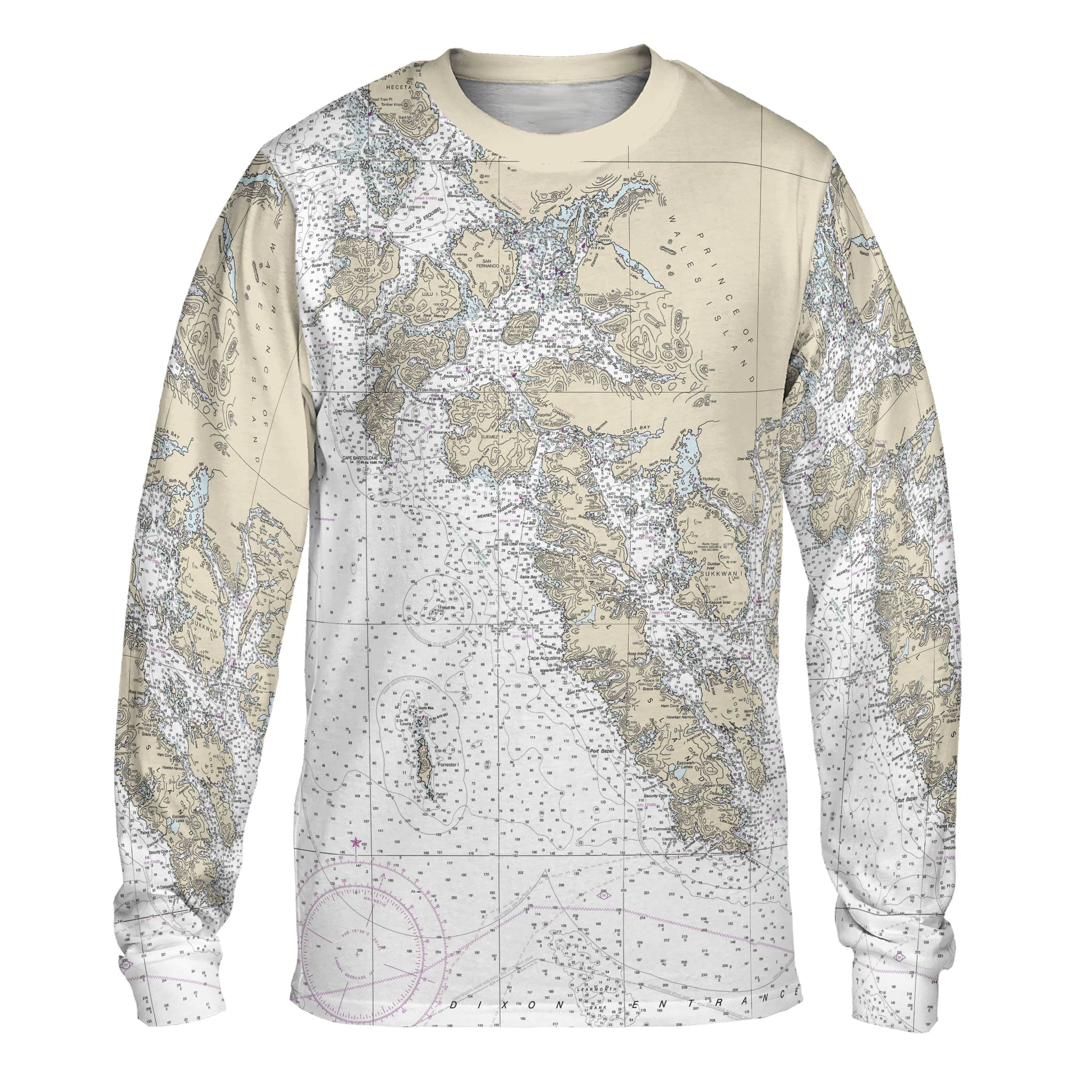 The Gulf of Esquibel to Dixon Entrance Long Sleeve Tee
