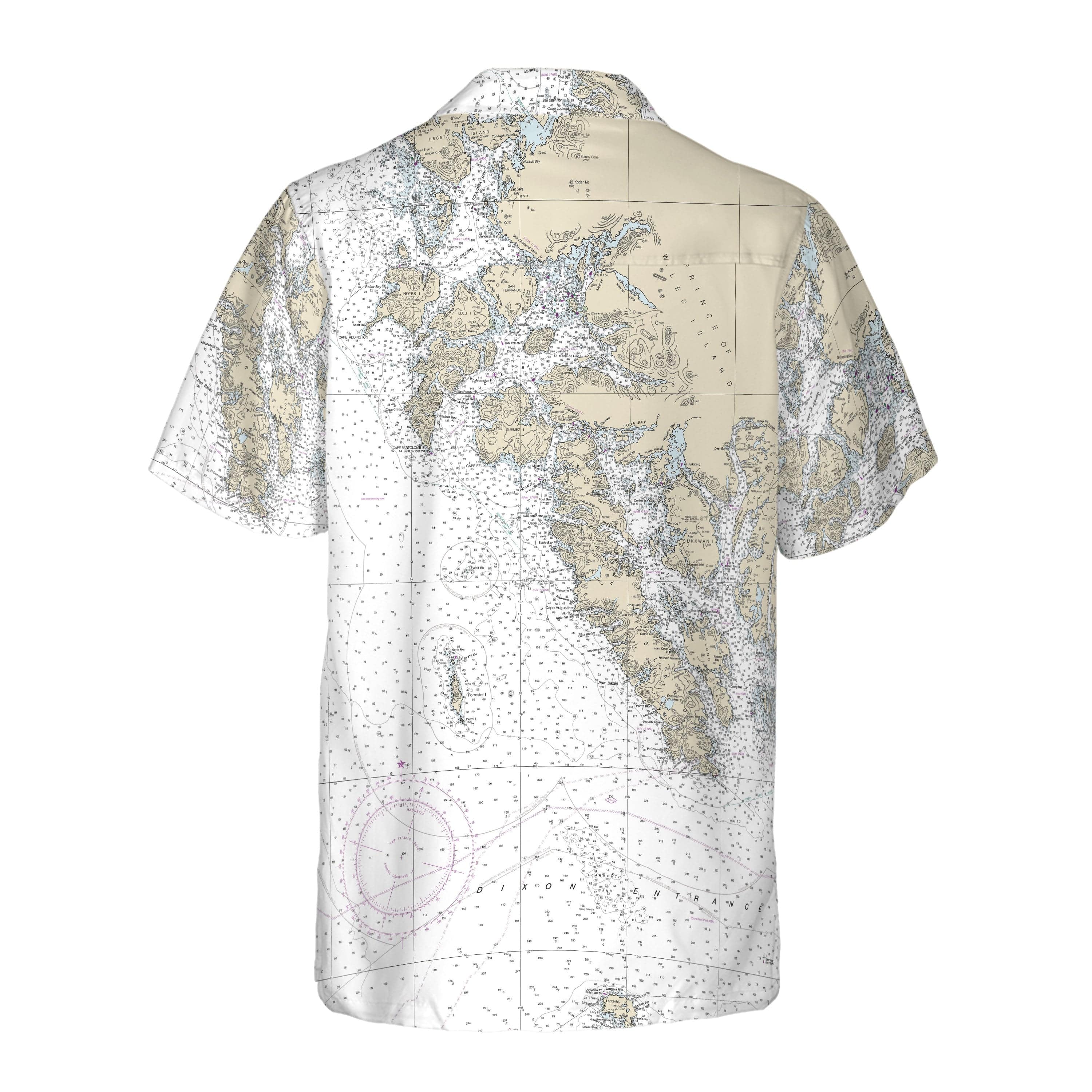 The Gulf of Esquibel to Dixon Entrance Coconut Button Camp Shirt