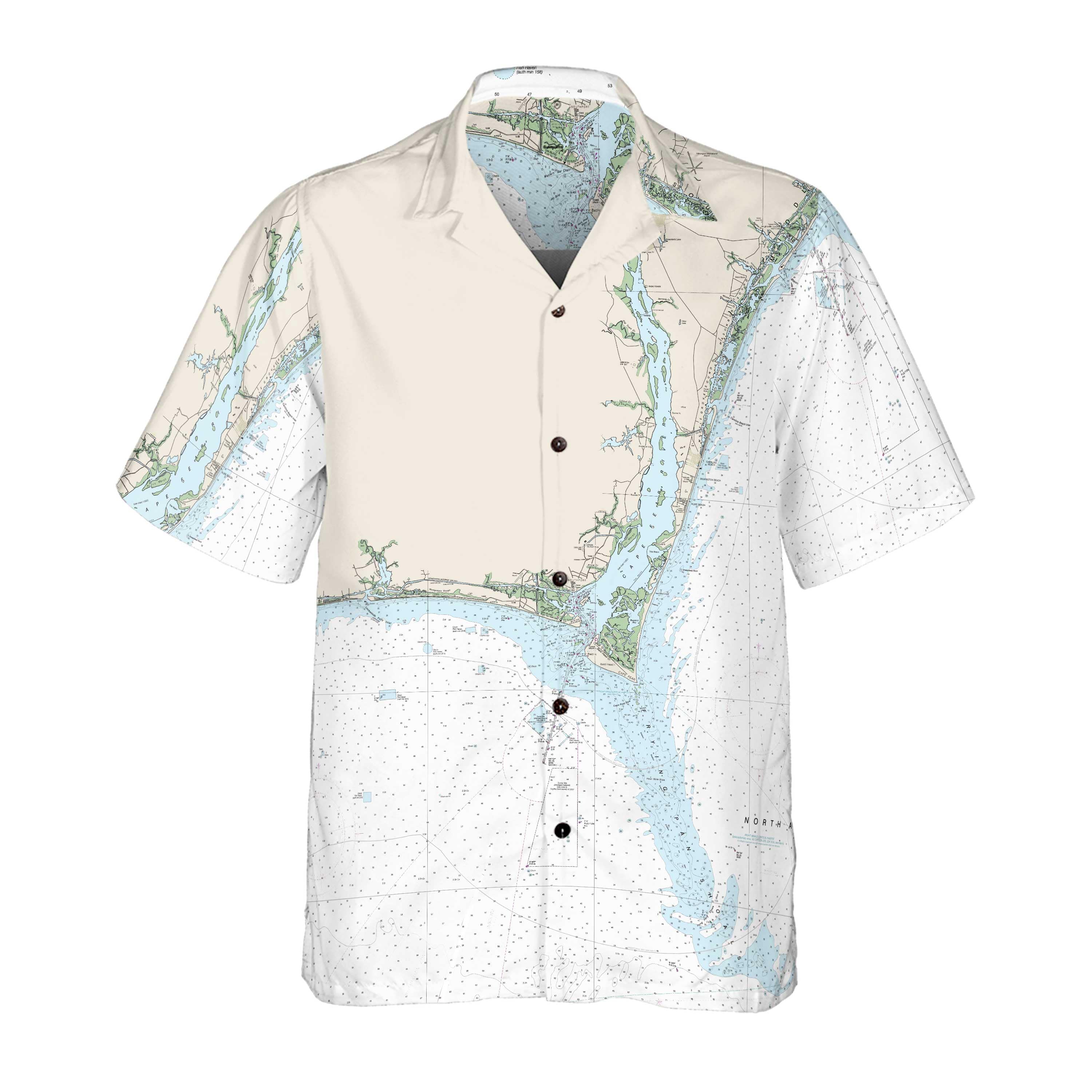 The Cape Fear to Little River Coconut Button Camp Shirt