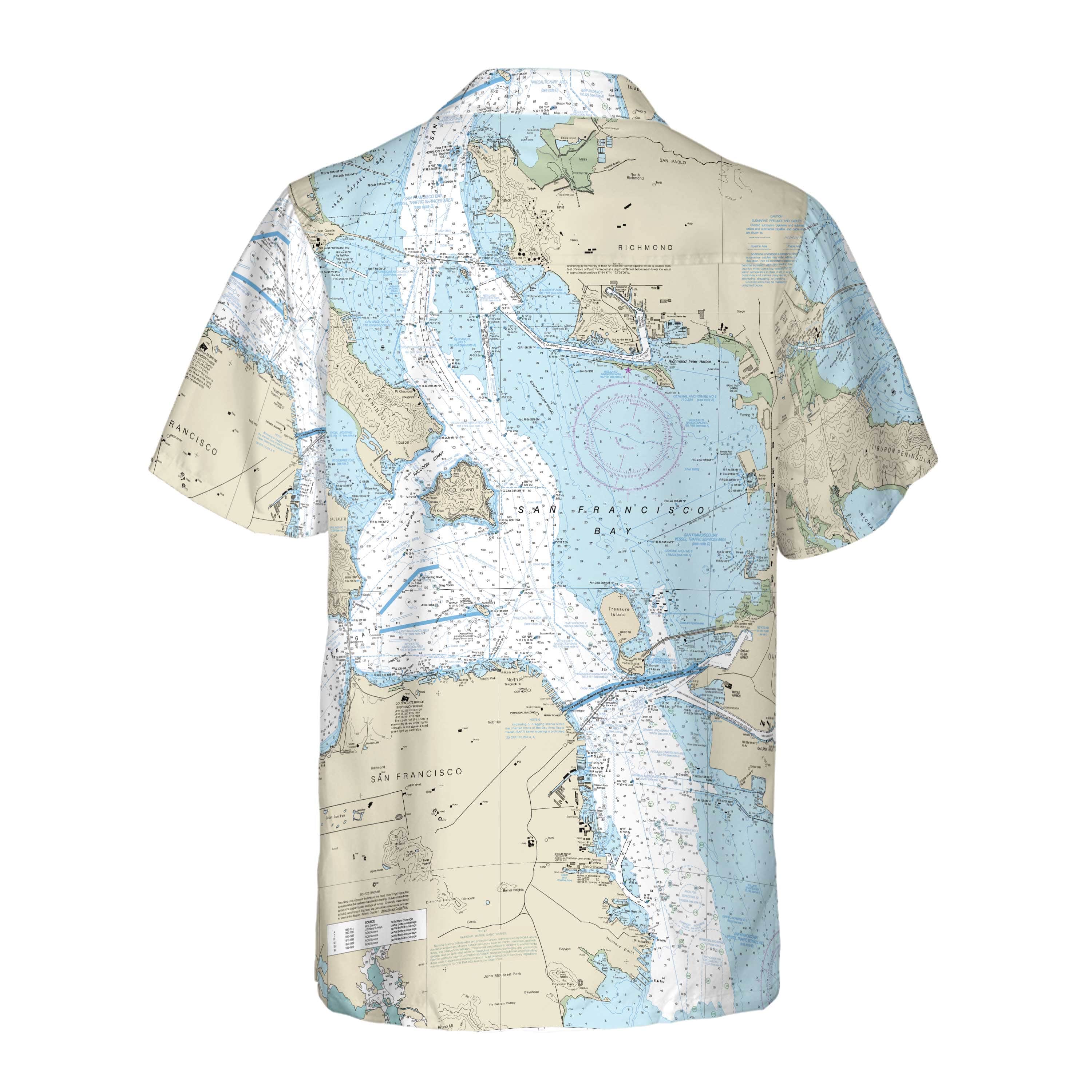 The San Francisco Bay Navigator Coconut Button Camp Shirt