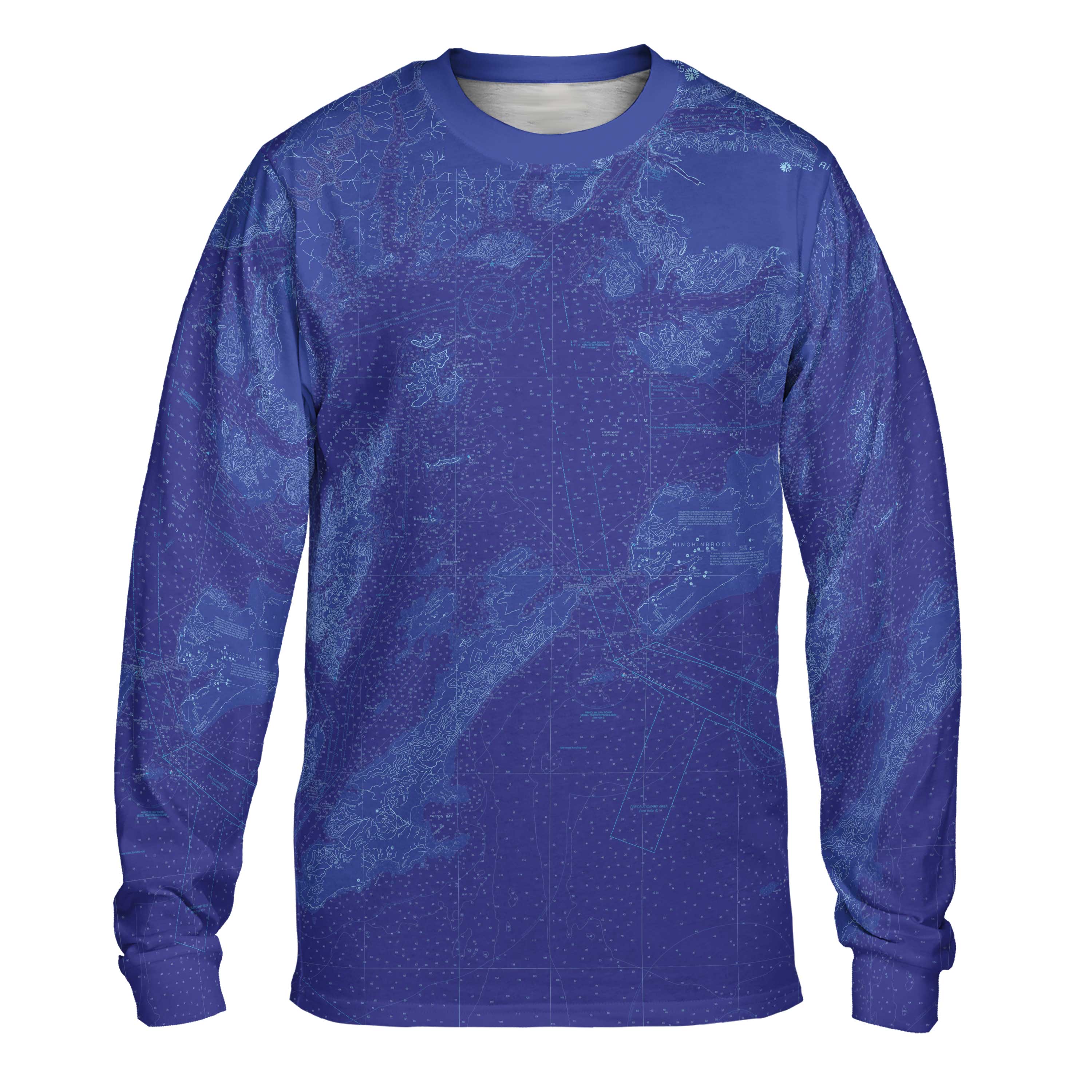 The Prince William Sound Blue Long Sleeve Tee