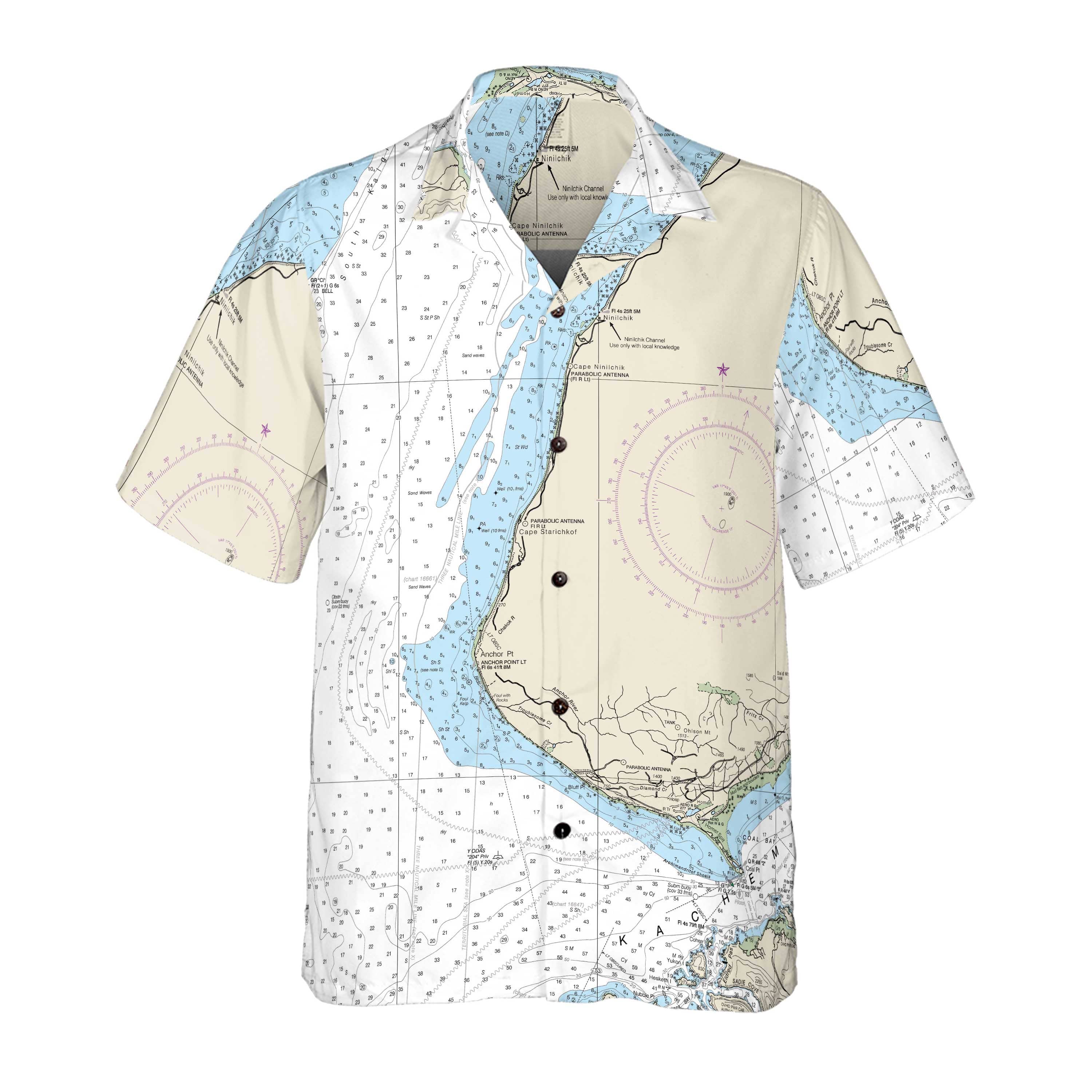 The Anchor Point Coconut Button Camp Shirt
