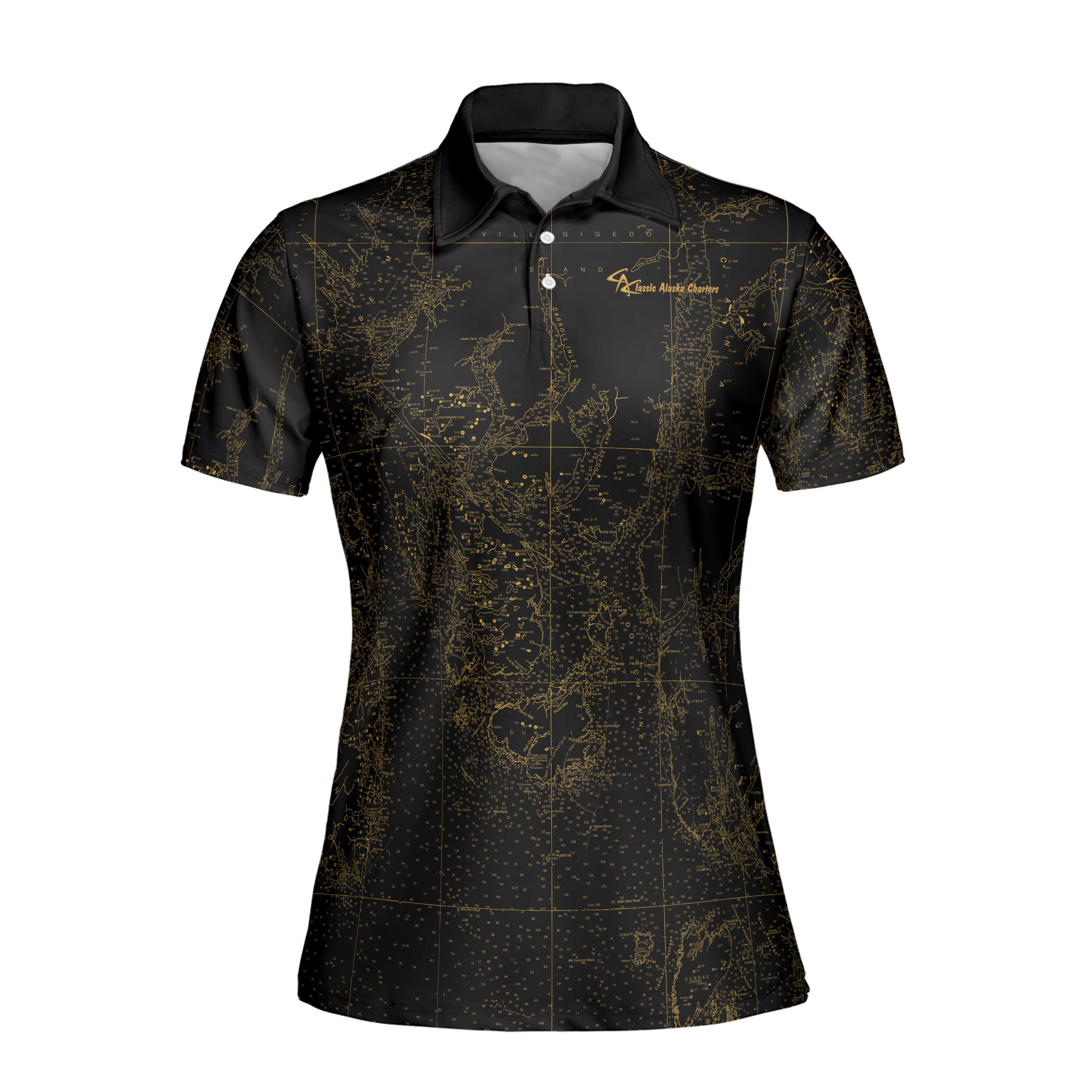 The CAC Midnight Gold Ketchikan Women's Polo