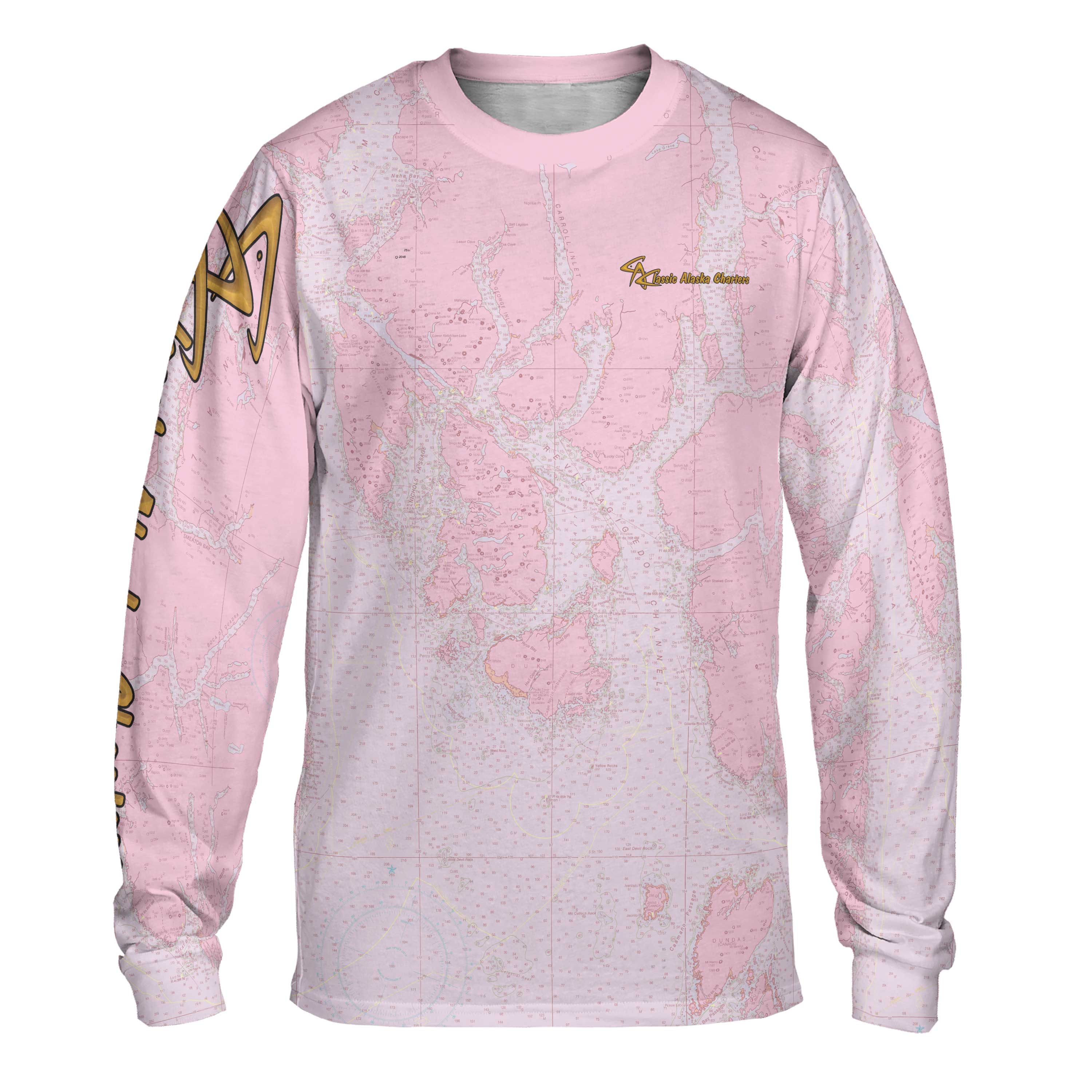 The Pink CAC Ketchikan Youth Long Sleeve Performance Tee