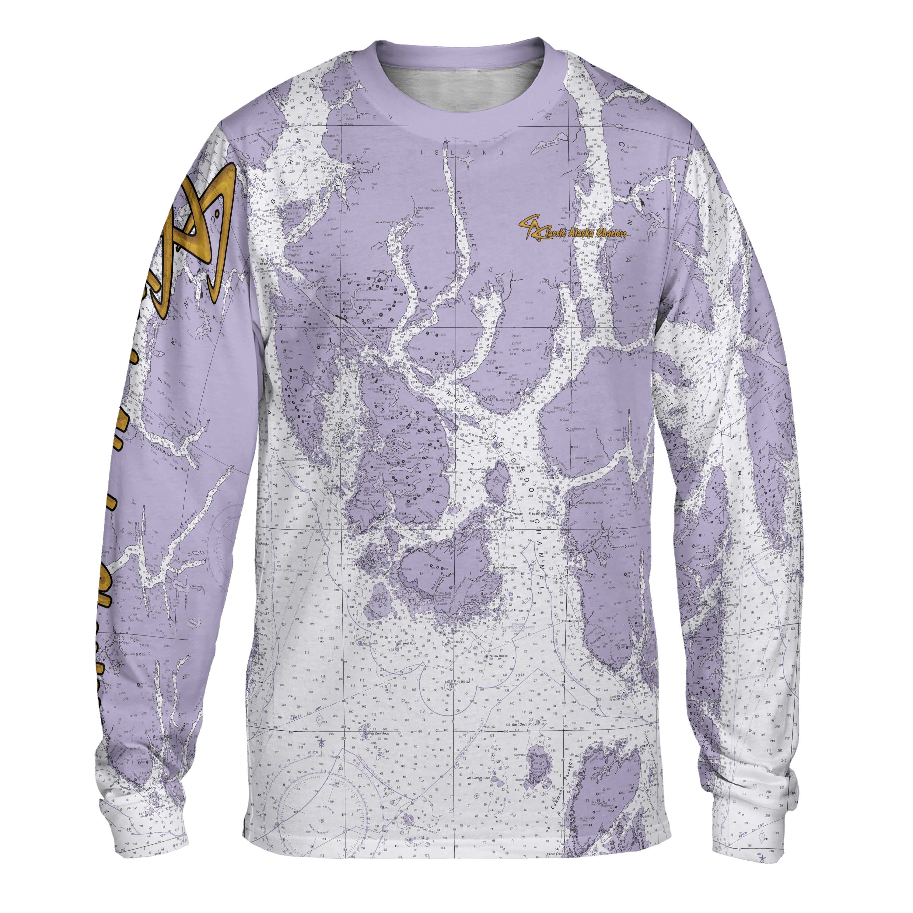 The CAC Logo Violet Long Sleeve Tee