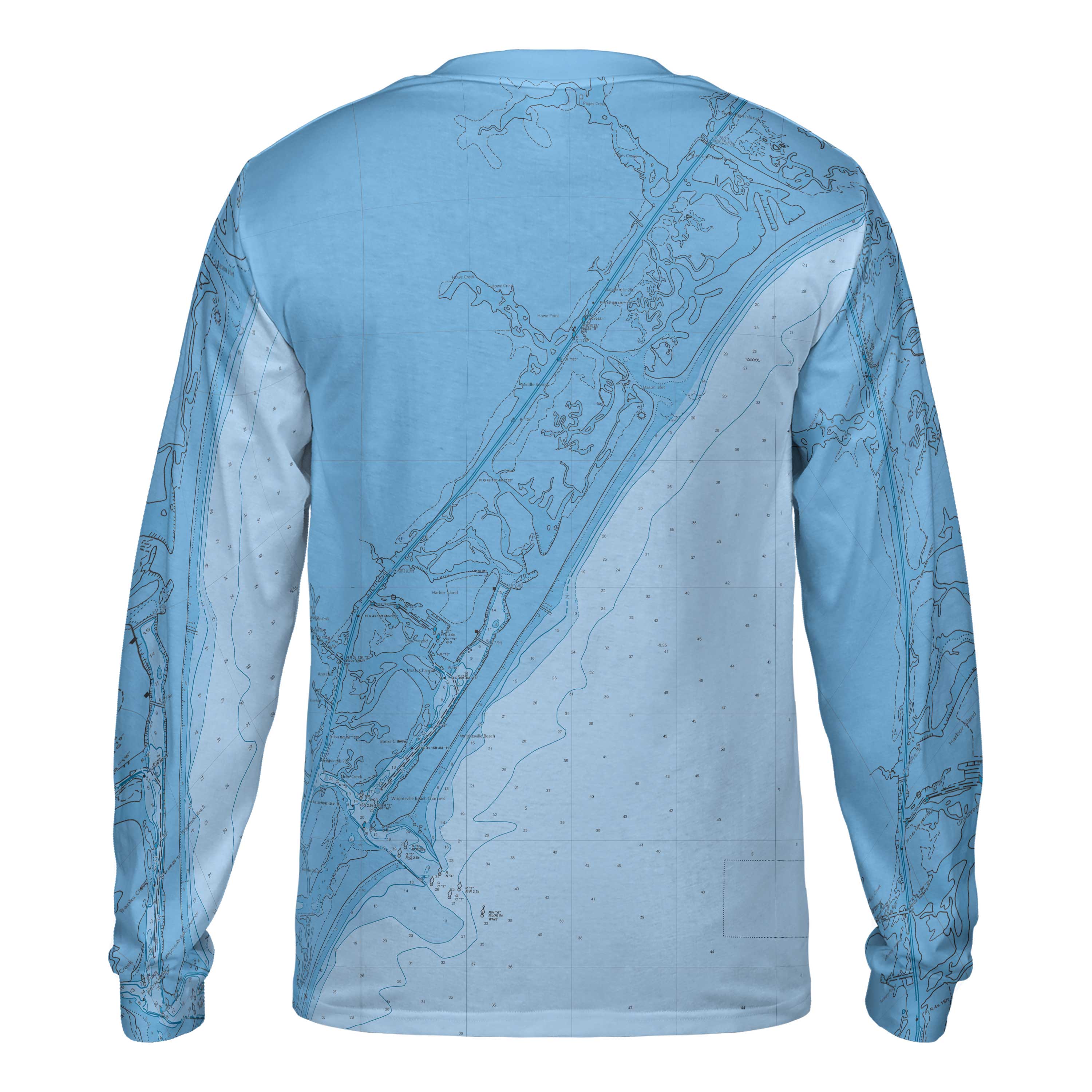 The Wrightsville Beach Blues Long Sleeve Performance Tee