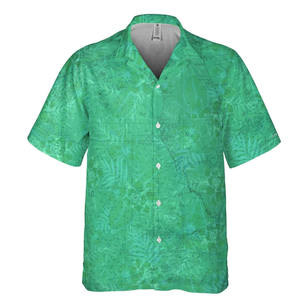 The Florida Emerald Flowers Pocket Shirt