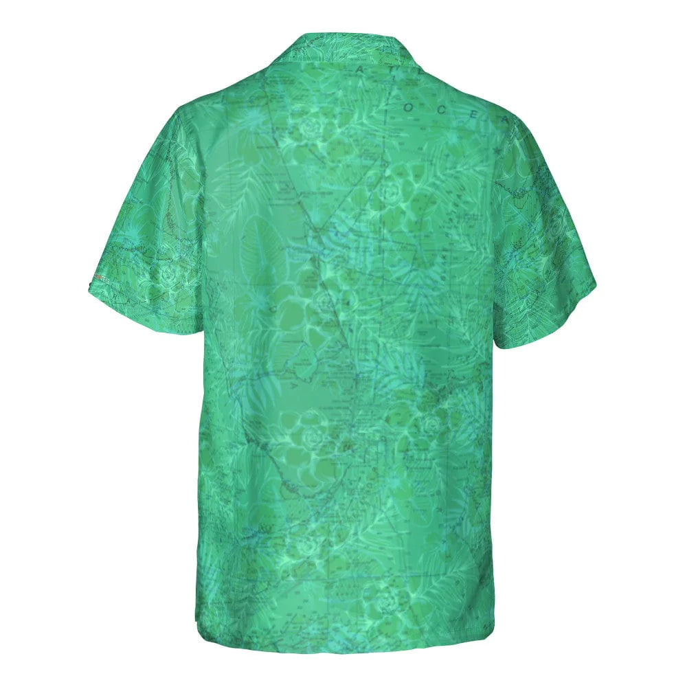 The Florida Emerald Flowers Pocket Shirt