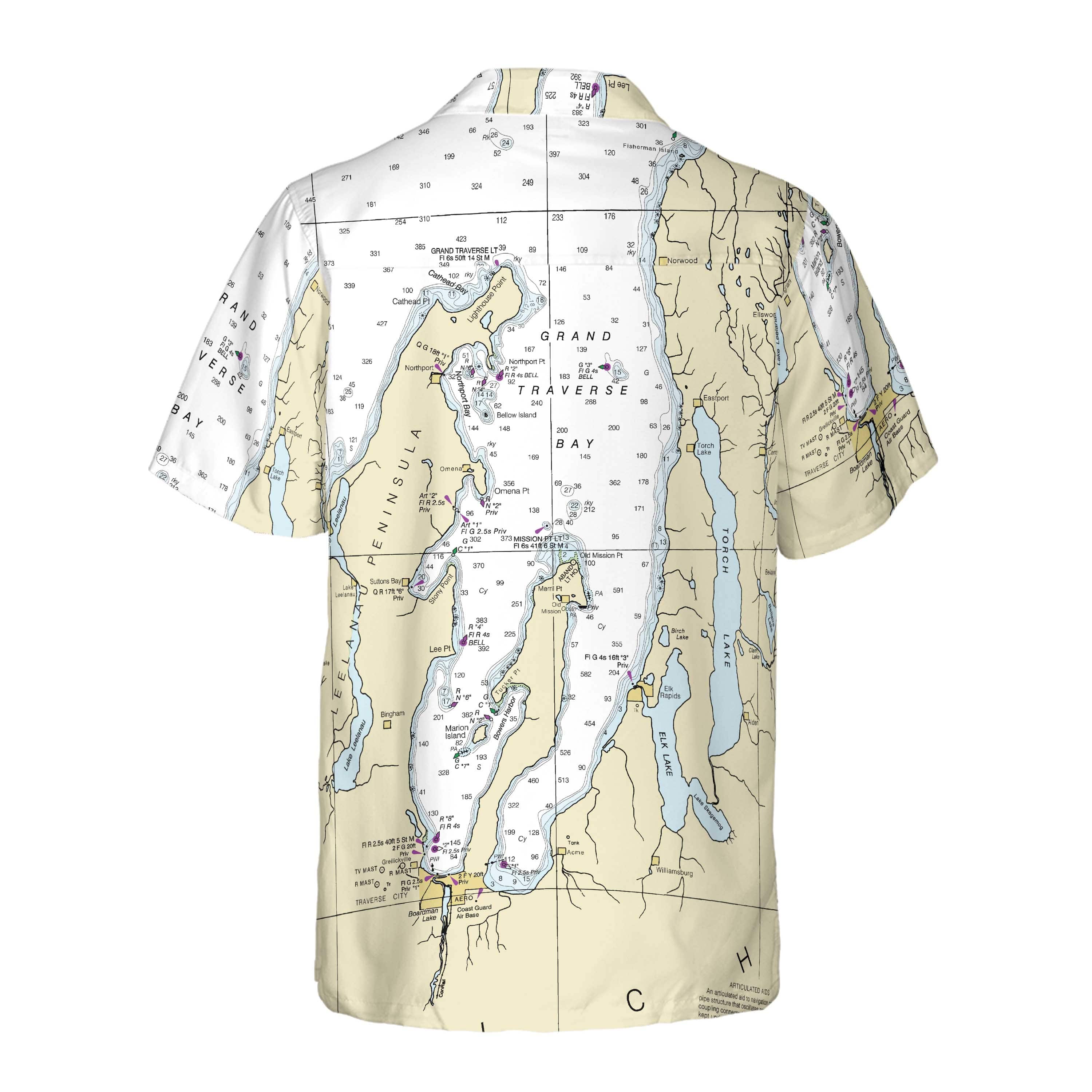 The Grand Traverse Bay Coconut Button Camp Shirt