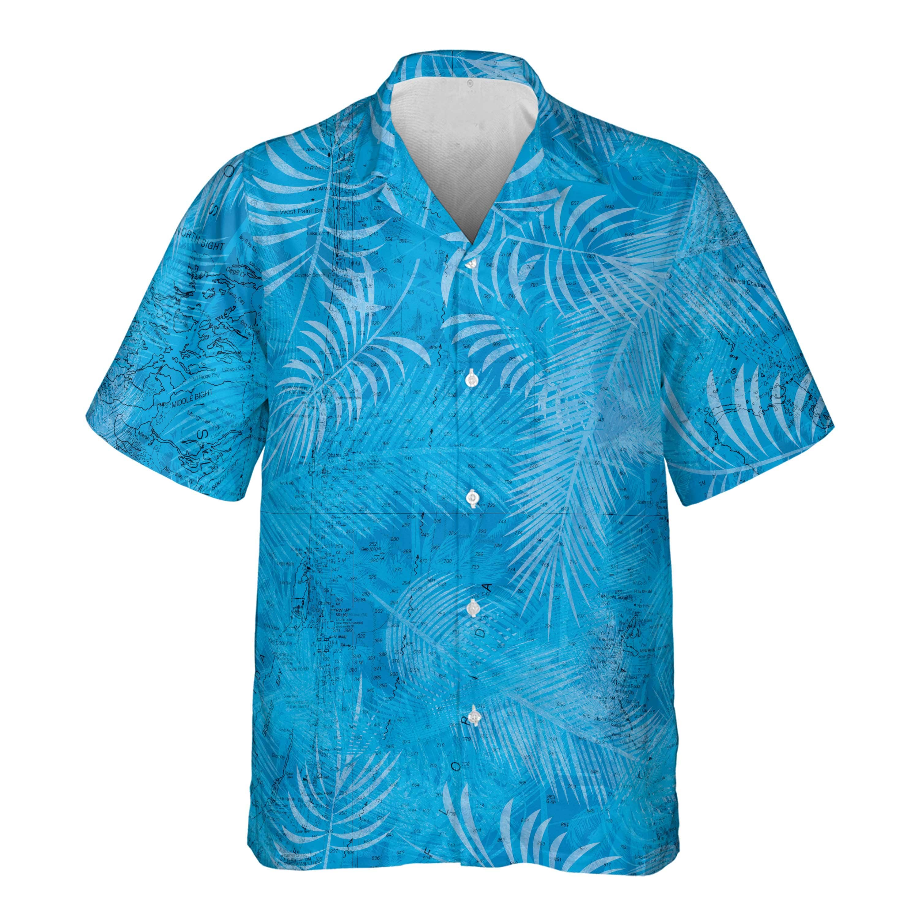 The East Florida and Bahamas Tropical Blue Pocket Shirt