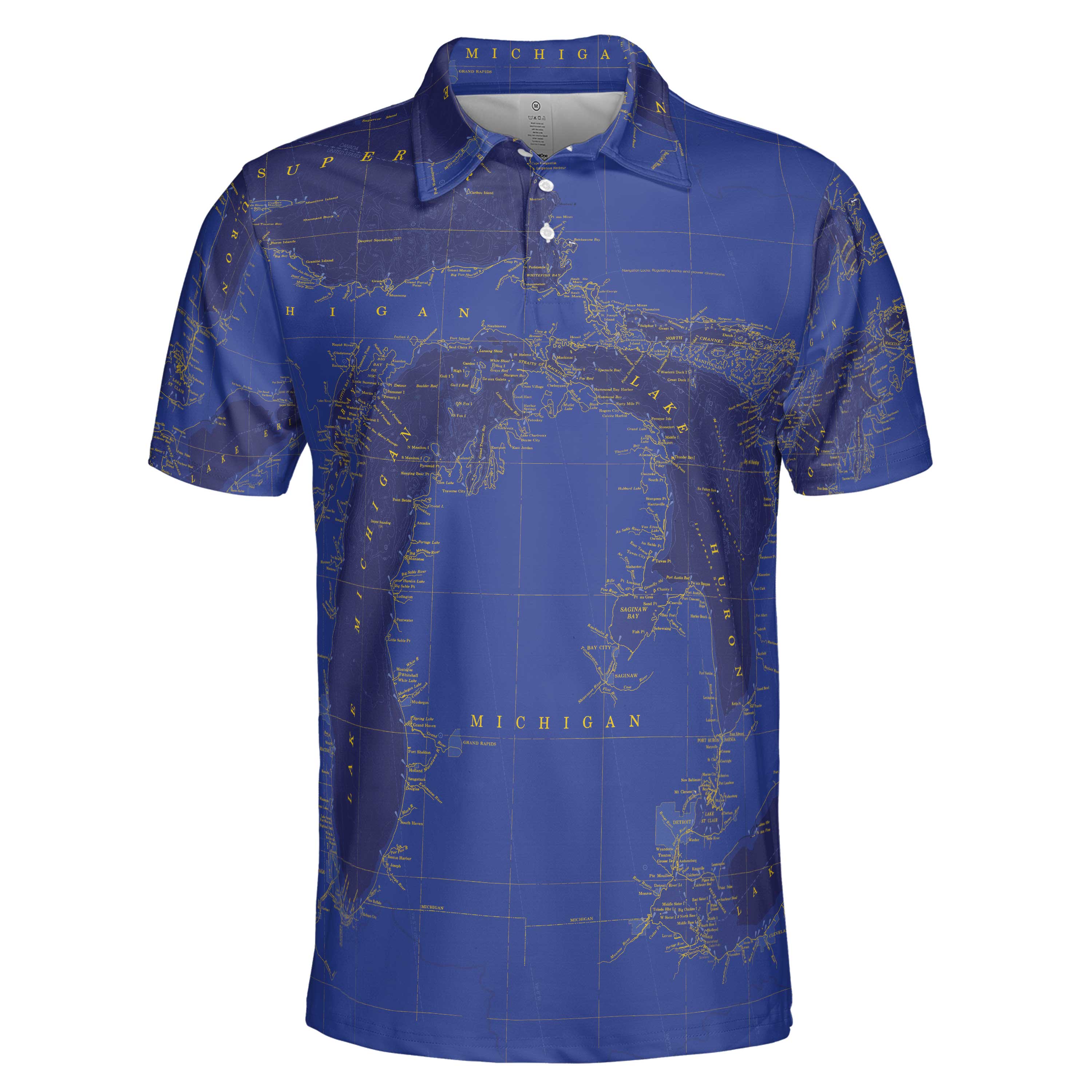 The Great Lakes Blue Marine Polo Shirt