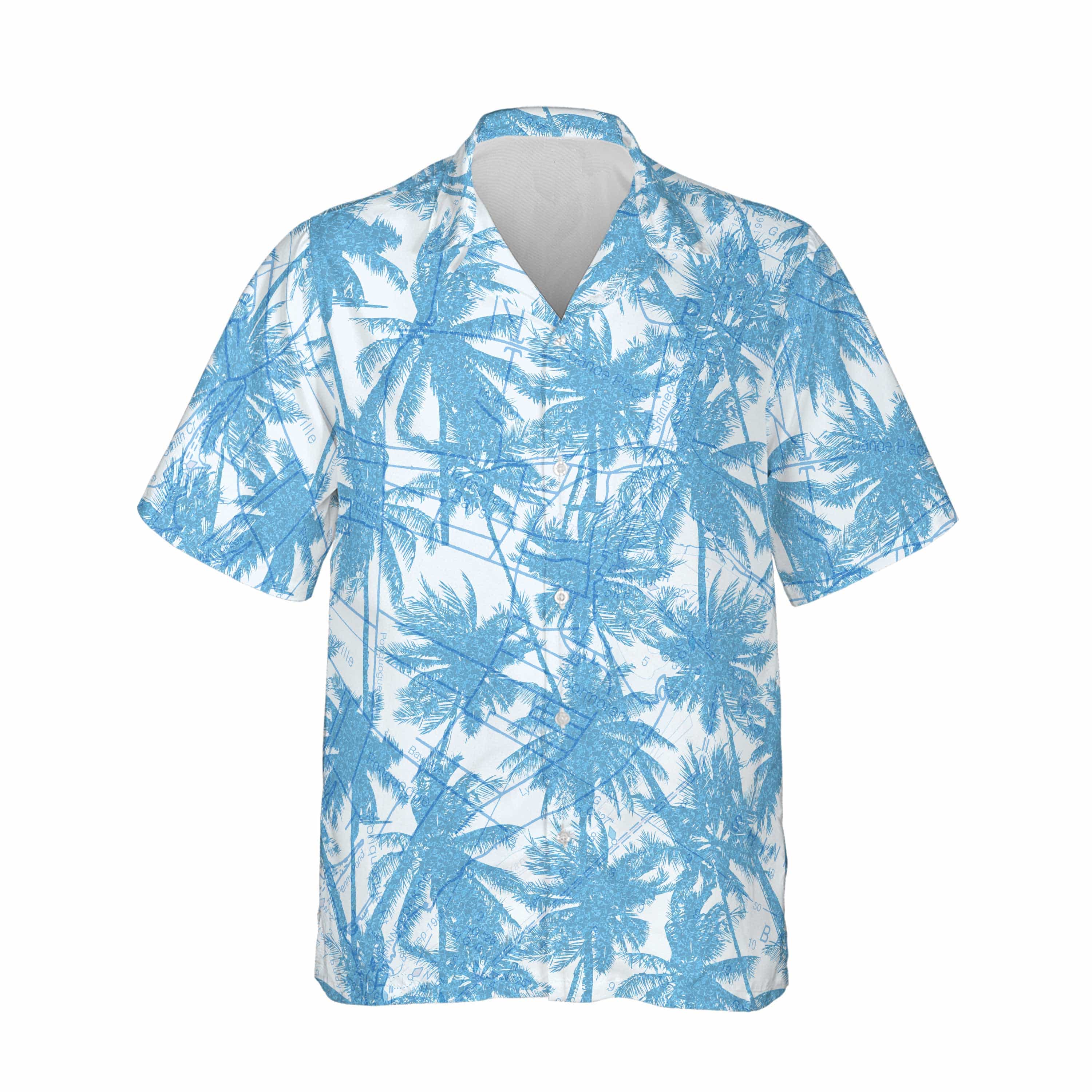 The Cool Blue Palms of Shinnecock Canal Shirt