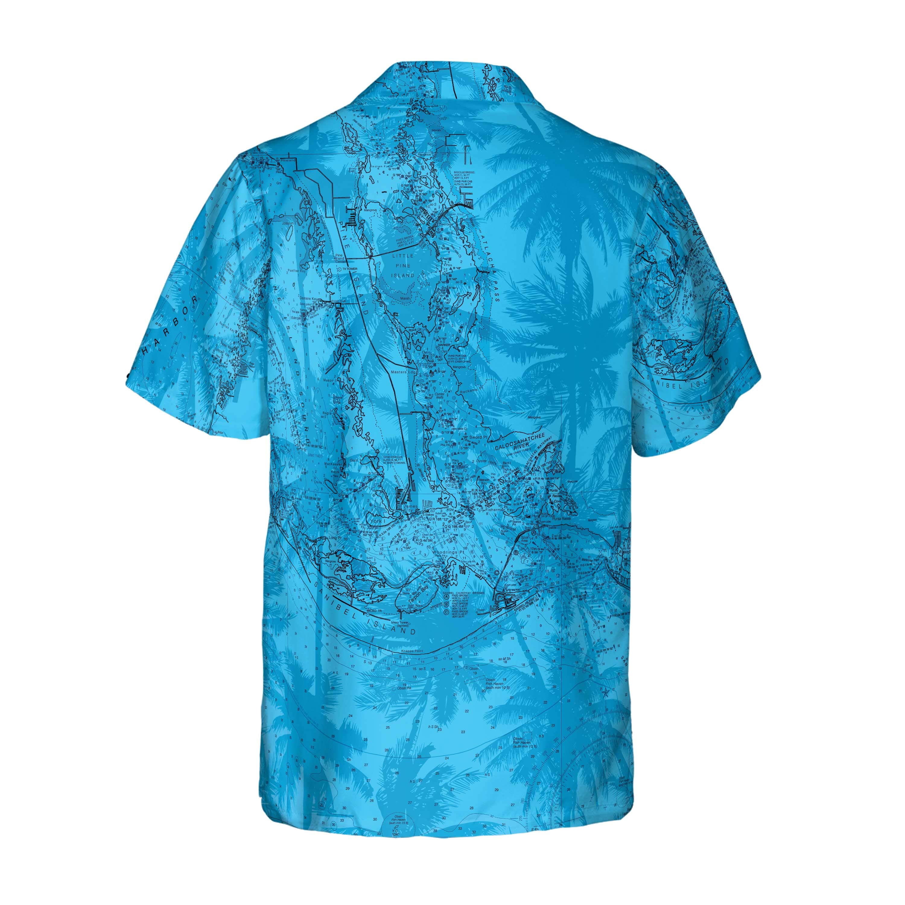 The Punta Gorda Blue Palms Camp Shirt