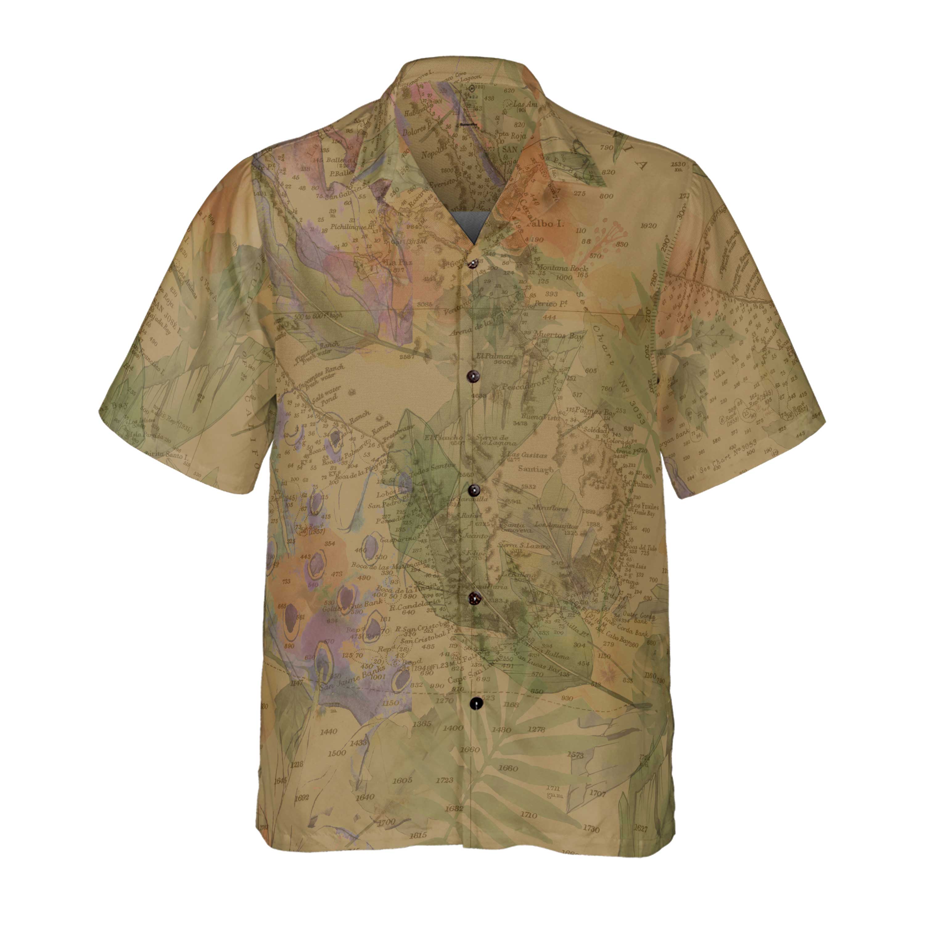 The Baja Admiralty Tropical Mariner Coconut Button Camp Shirt