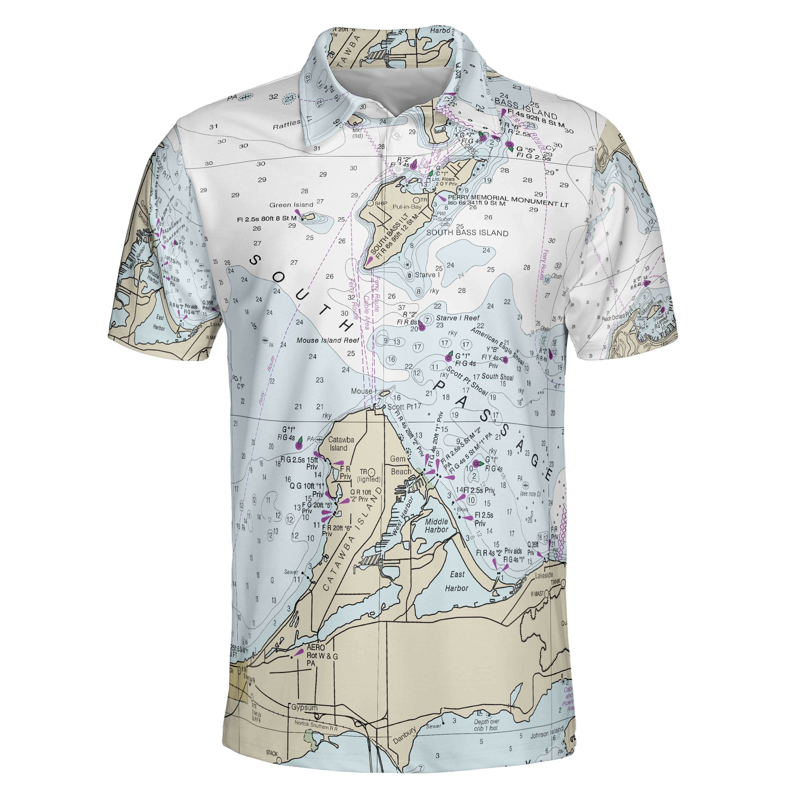 The Lake Erie Islands Mariner Polo Shirt