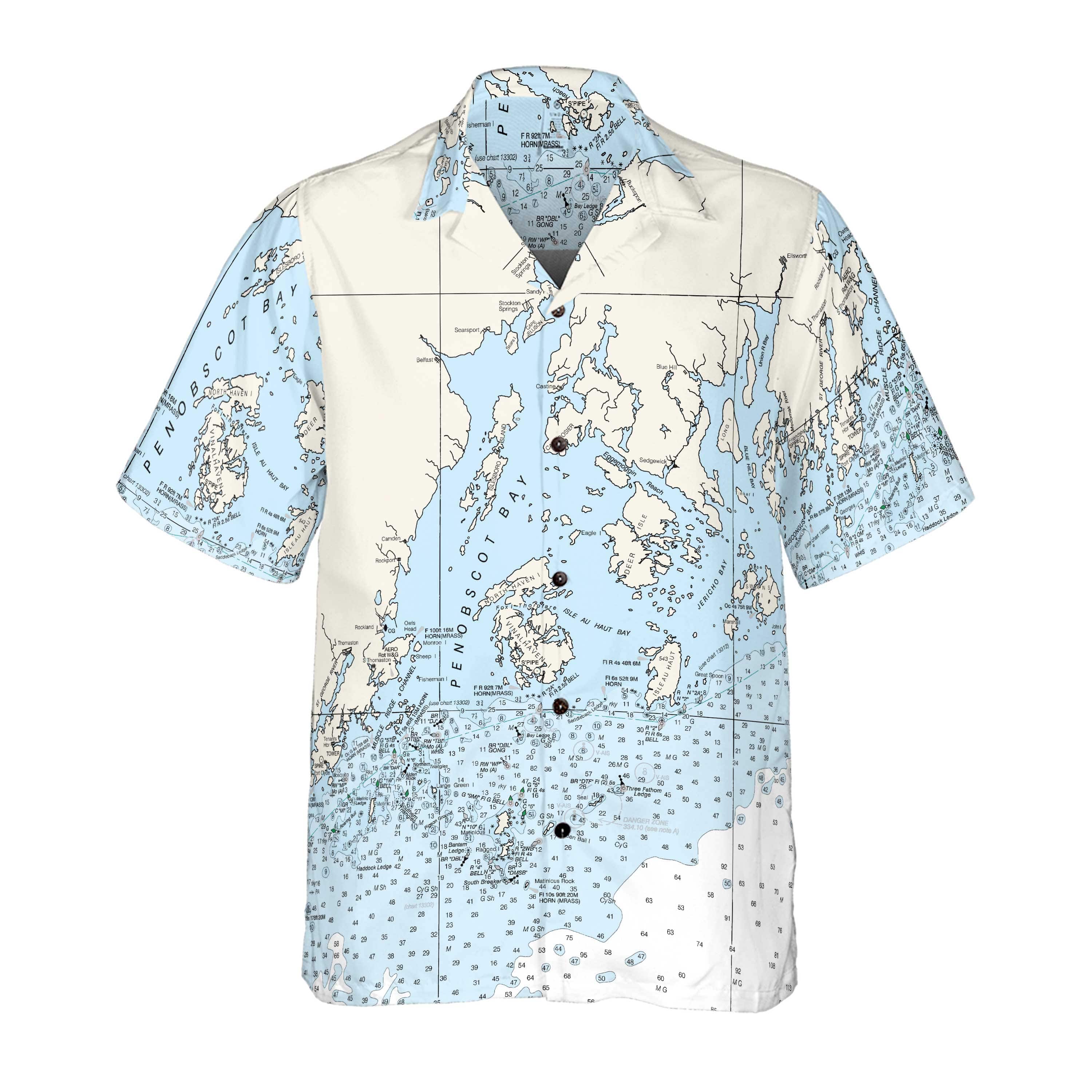 The Penobscot Bay Coconut Button Camp Shirt